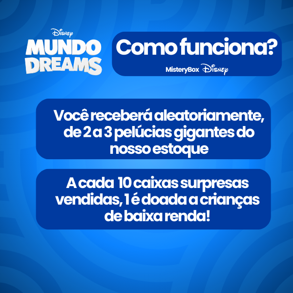 Caixa Surpresa de Pelúcias Gigantes | Receba de 2 a 3 pelúcias aleatórias